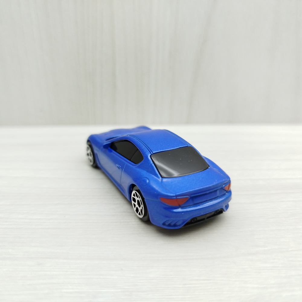全新盒裝現貨~1:64~瑪莎拉蒂 GRAN TURISMO MC 藍色黑窗 合金 模型車 玩具 小汽車 兒童-細節圖3