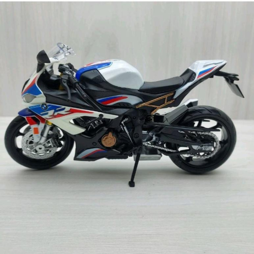 台灣現貨 全新盒裝~1:12~寶馬 BMW S1000RR 白色 模型車 玩具 兒童 收藏 重機 禮物 擺飾 摩托車