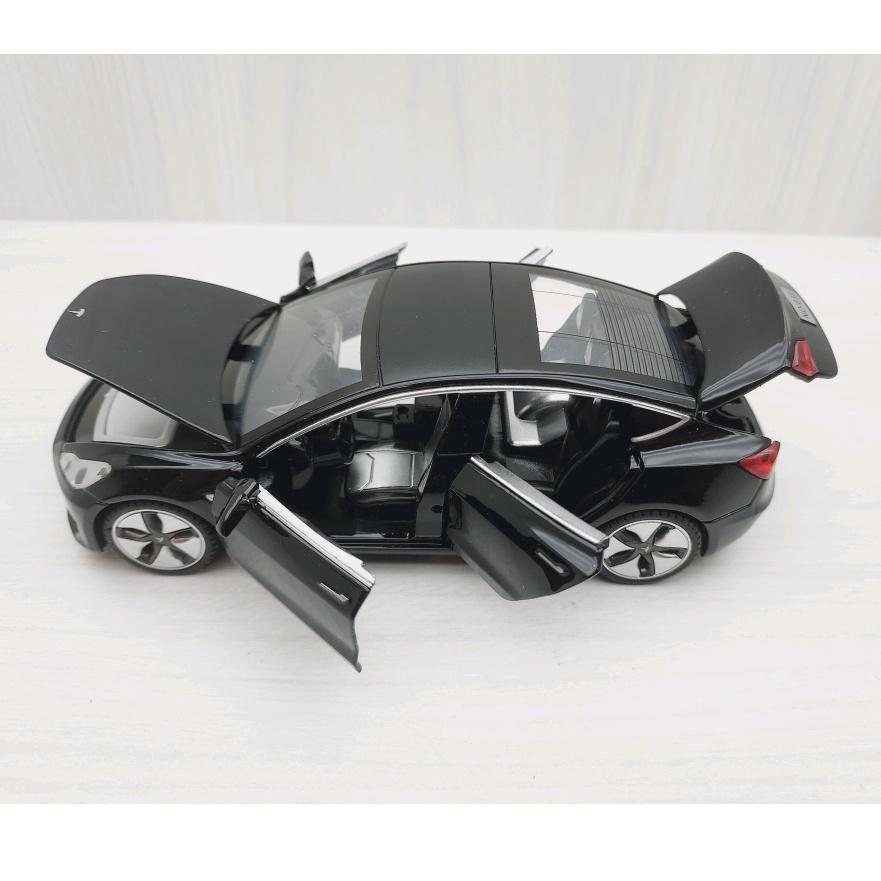 台灣現貨 全新盒裝~1:32特斯拉TESLA MODEL 3 黑色 合金 模型車 聲光車 玩具 兒童 禮物 收藏 交通-細節圖3