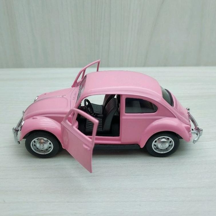 台灣現貨 全新盒裝1:36~福斯 1967 復古金龜車 粉紅色 合金 模型車 玩具 迴力 兒童 生日 禮物 收藏 擺飾-細節圖3