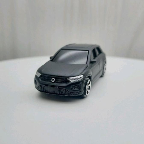 台灣現貨 全新盒裝~1:64~福斯 T-ROC CRV 消光黑色 黑窗 合金 模型車 玩具 小汽車 兒童 禮物 收藏