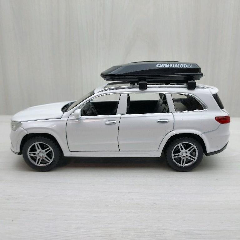 台灣現貨 全新盒裝~1:32 ~賓士 BENZ GLS580 白色 合金 模型車 聲光車 玩具 兒童 禮物 收藏 交通-細節圖2