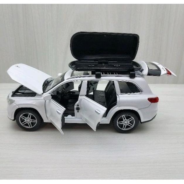 台灣現貨 全新盒裝~1:32 ~賓士 BENZ GLS580 白色 合金 模型車 聲光車 玩具 兒童 禮物 收藏 交通-細節圖3