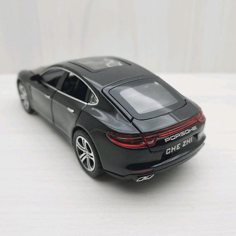 台灣現貨 全新盒裝1:32保時捷 帕納梅拉 PANAMERA 黑色 合金 模型車 聲光車 玩具 兒童 禮物 收藏 交通-細節圖4