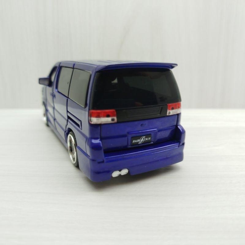 台灣現貨 全新盒裝~1:32 ~君爵 ELGRAND 藍色 合金 模型車 聲光車 玩具 兒童 禮物 收藏 交通 比例模型-細節圖5