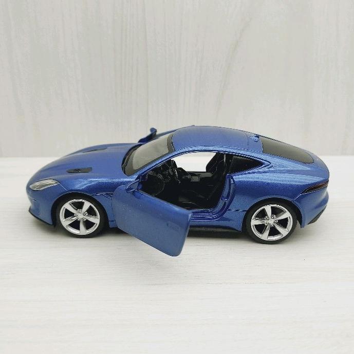 台灣現貨 全新盒裝1:36捷豹 JAGUAR F-TYPE 藍色 合金 模型車 玩具 迴力 兒童 生日 禮物 收藏 擺飾-細節圖3