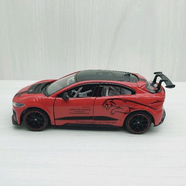 台灣現貨 全新盒裝1:36~捷豹 I-PACE 紅色 合金 模型車 玩具 迴力 兒童 生日 禮物 收藏 擺飾 交通 娛樂-細節圖2