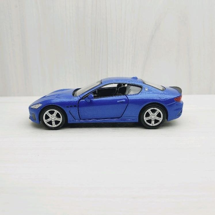 台灣現貨 全新盒裝1:36~瑪莎拉蒂MASERATI GT 藍色 合金 模型車 玩具 迴力 兒童 生日 禮物 收藏 擺飾-細節圖2