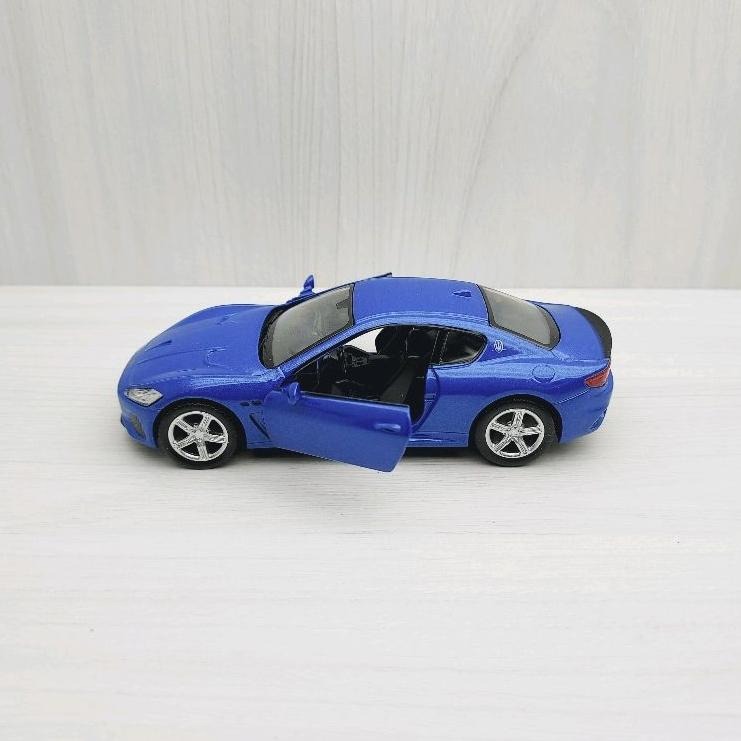 台灣現貨 全新盒裝1:36~瑪莎拉蒂MASERATI GT 藍色 合金 模型車 玩具 迴力 兒童 生日 禮物 收藏 擺飾-細節圖3