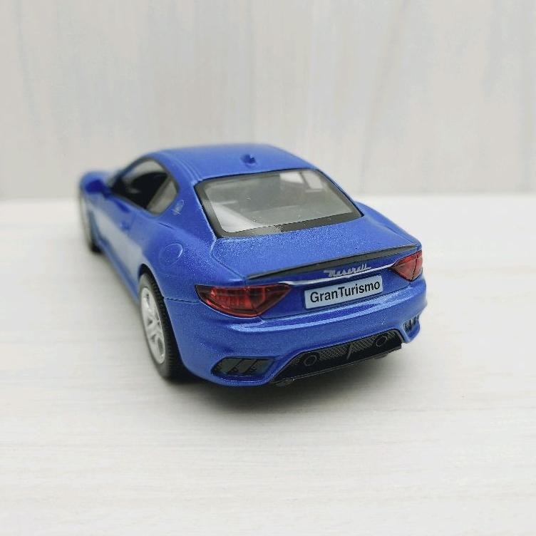 台灣現貨 全新盒裝1:36~瑪莎拉蒂MASERATI GT 藍色 合金 模型車 玩具 迴力 兒童 生日 禮物 收藏 擺飾-細節圖4