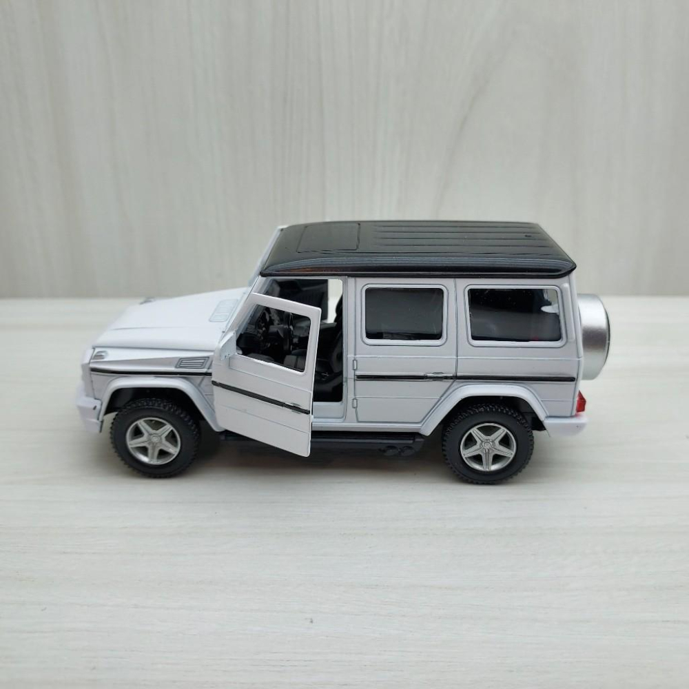 台灣現貨 全新盒裝1:36賓士 BENZ G63 AMG 黑白色 合金 模型車 玩具 迴力 兒童 生日 禮物 收藏 擺飾-細節圖3