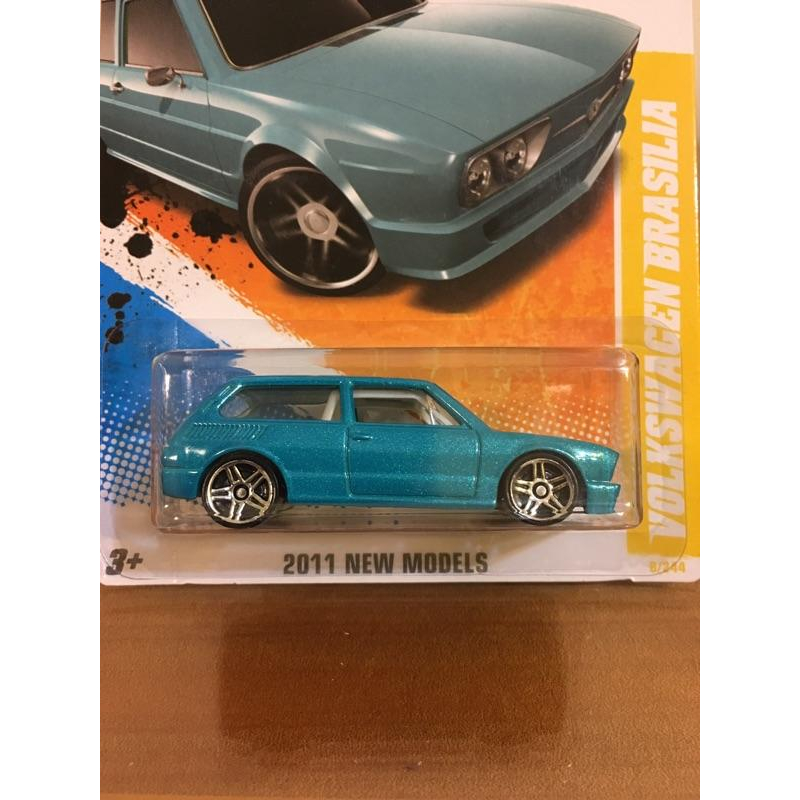 台灣現貨 1:64 風火輪 福斯 VOLKSWAGEN BRASILIA  合金 模型車 玩具 小汽車 兒童 禮物 收藏-細節圖2