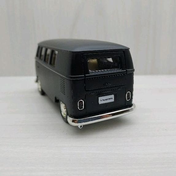 台灣現貨 全新盒裝1:36福斯廂型車1963 Bus T1消光黑 合金 模型車 玩具 迴力 兒童 生日 禮物 收藏 擺飾-細節圖5