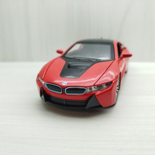 全新盒裝1:32 ~寶馬 BMW i8 紅色 合金 模型車 聲光車 玩具 兒童 禮物 收藏
