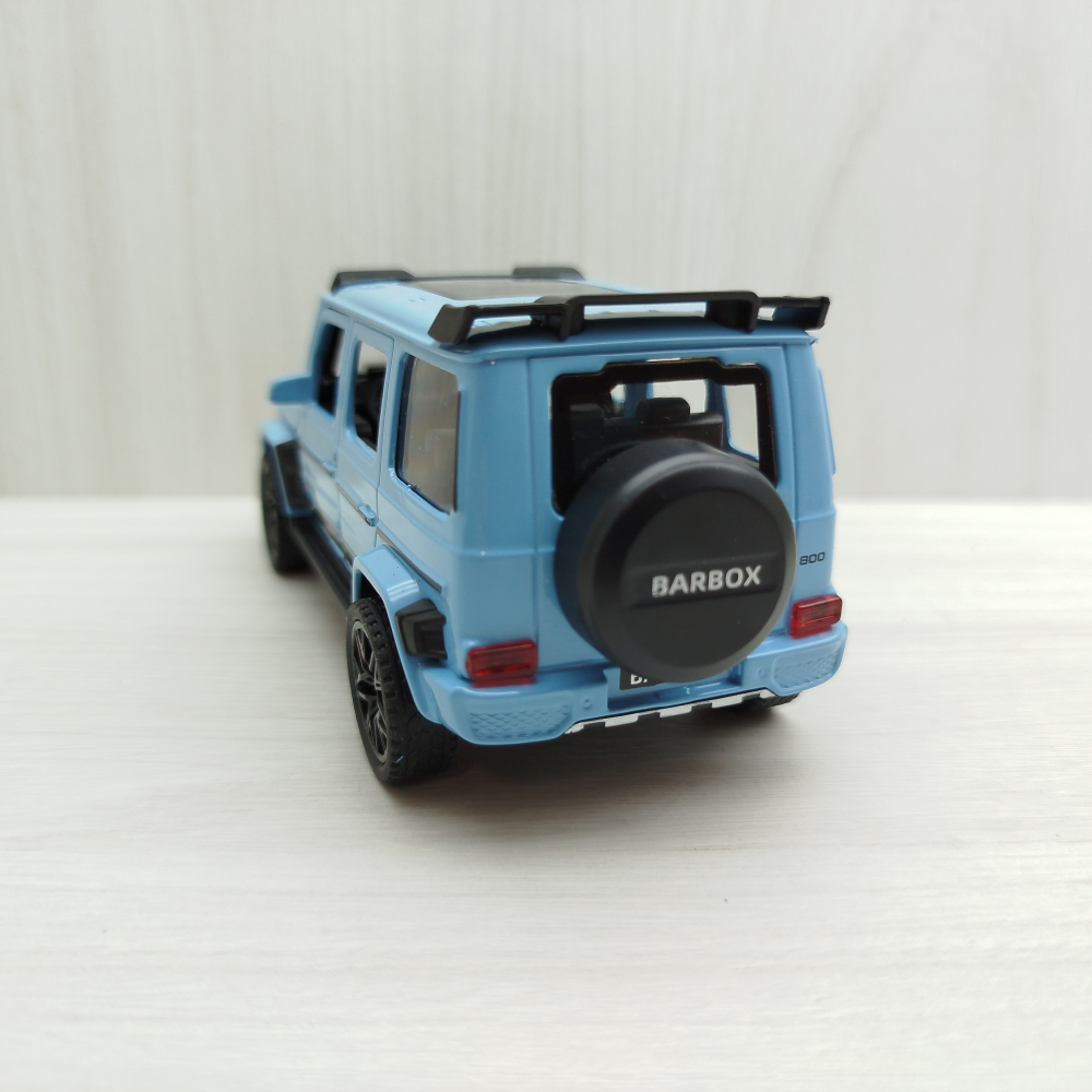 台灣現貨 全新盒裝~1:36 ~BRABUS 巴博斯 G800 藍色 合金 模型車(聲光車)-細節圖4