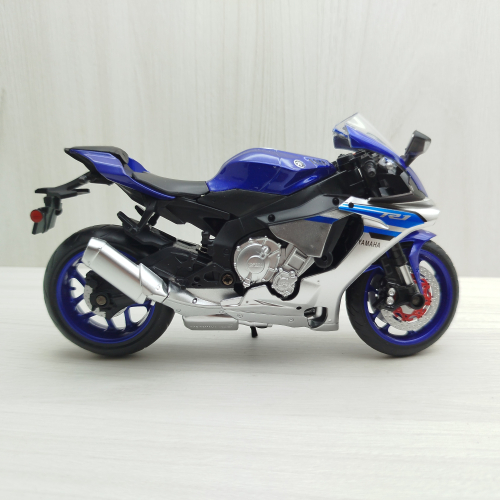 宅米吉 全新現貨~1:12~山葉 YAMAHA YZF-R1 藍色 模型車 玩具 兒童 收藏 重機 摩托車 交通模型