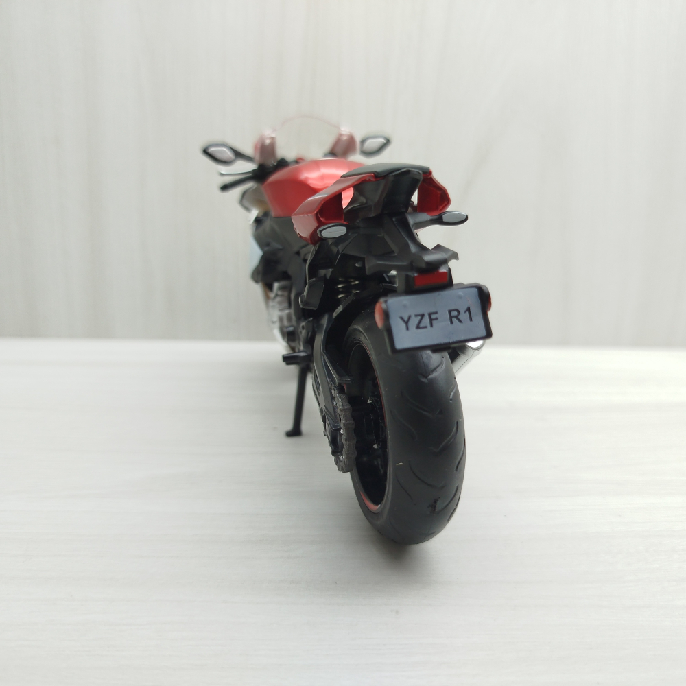 宅米吉 全新現貨~1:12~山葉 YAMAHA YZF-R1 紅色 模型車 玩具 兒童 收藏 重機 摩托車 交通模型-細節圖5