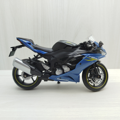 宅米吉 全新現貨~1:12~川崎 KAWASAKI ZX-6R 灰藍色 模型車 玩具 兒童 收藏 重機 摩托車 交通模型