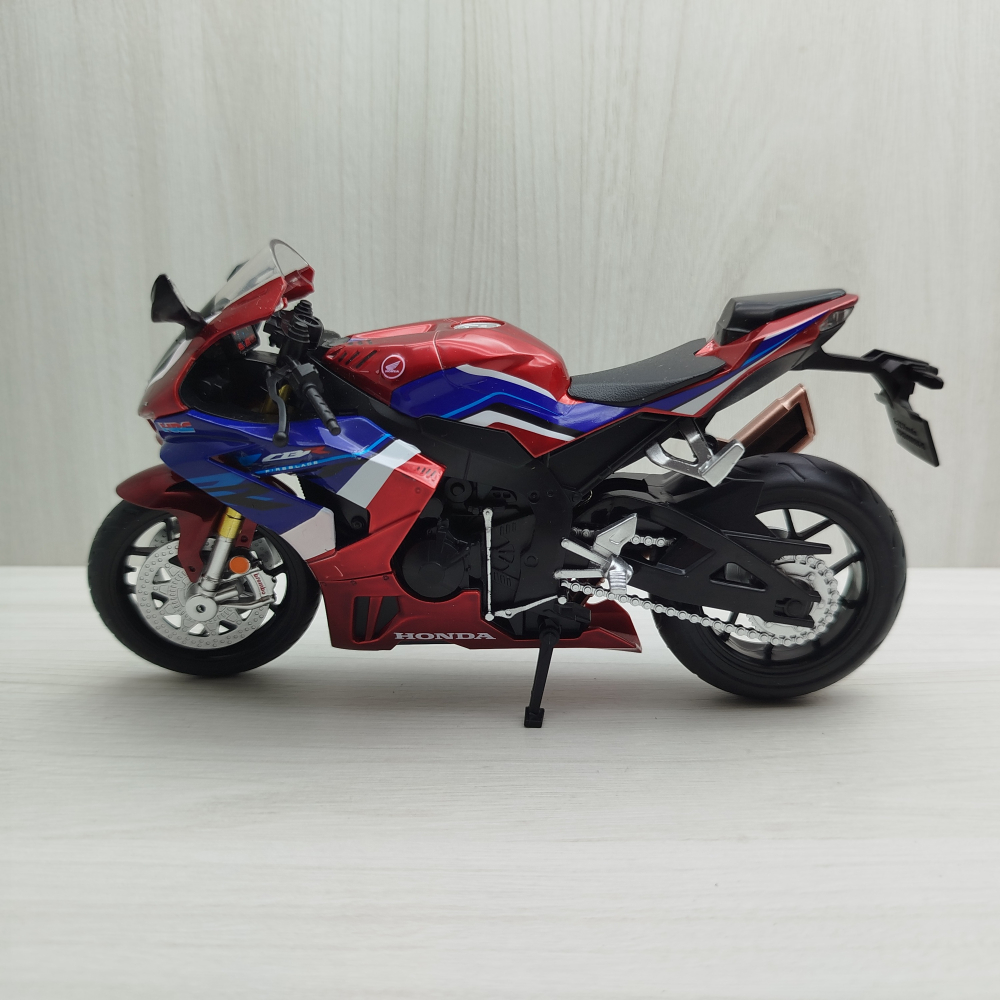 宅米吉 全新現貨~1:12~本田 HONDA CBR 1000RR-R 酒紅色 模型車 玩具 兒童 收藏 重機 禮物-細節圖4