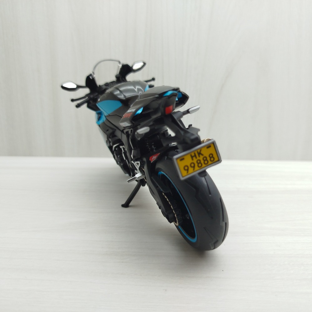 宅米吉 全新現貨~1:12~山葉 YAMAHA YZF-R1M 青色 (聲光車) 模型車 玩具 兒童  重機 摩托車-細節圖5