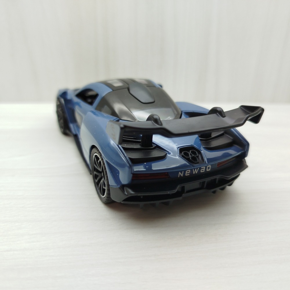 全新盒裝現貨~1:32~麥拉倫 SENNA 賽納 藍色 合金 模型車 聲光車 玩具 禮物 收藏 交通-細節圖4