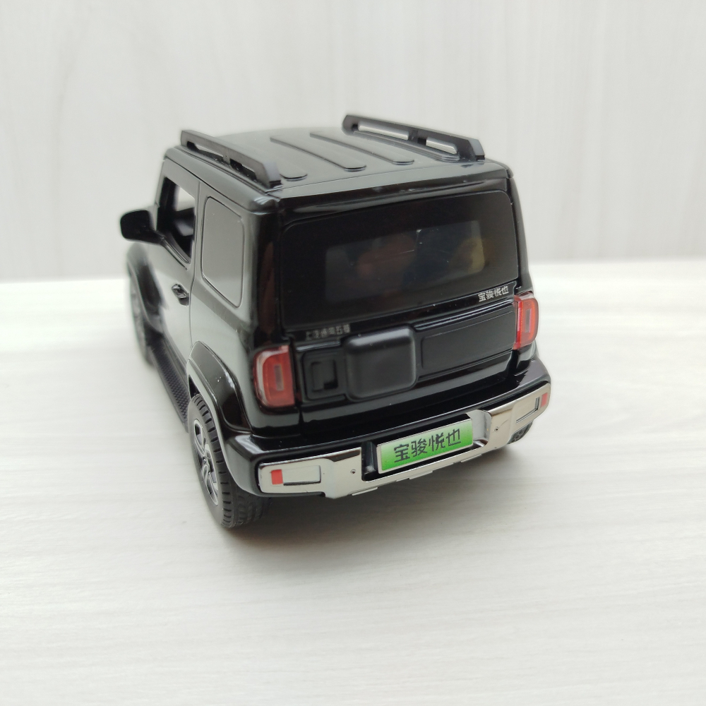全新盒裝現貨~1:32~寶駿悅也 黑色 合金 模型車 聲光車 玩具 收藏 交通比例模型-細節圖4