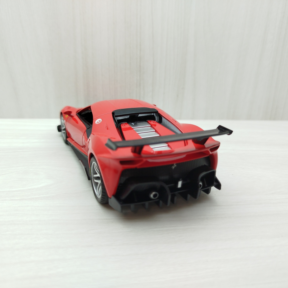 全新盒裝現貨~1:32 ~法拉利 Ferrari P80 紅色 合金 模型 聲光車 玩具 收藏-細節圖4
