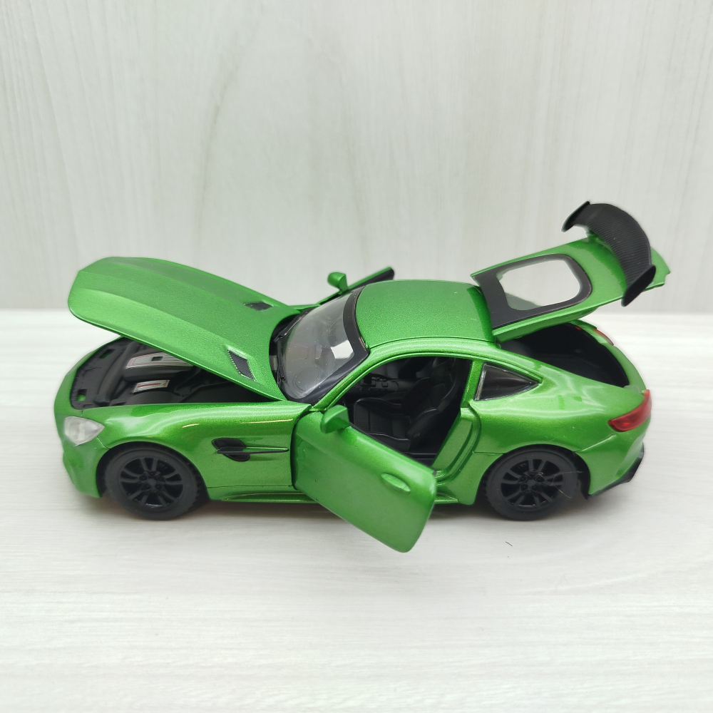 全新盒裝現貨~1:32 ~賓士 BENZ GT 綠色 合金 模型車 聲光車 玩具 兒童 禮物 收藏 交通-細節圖3