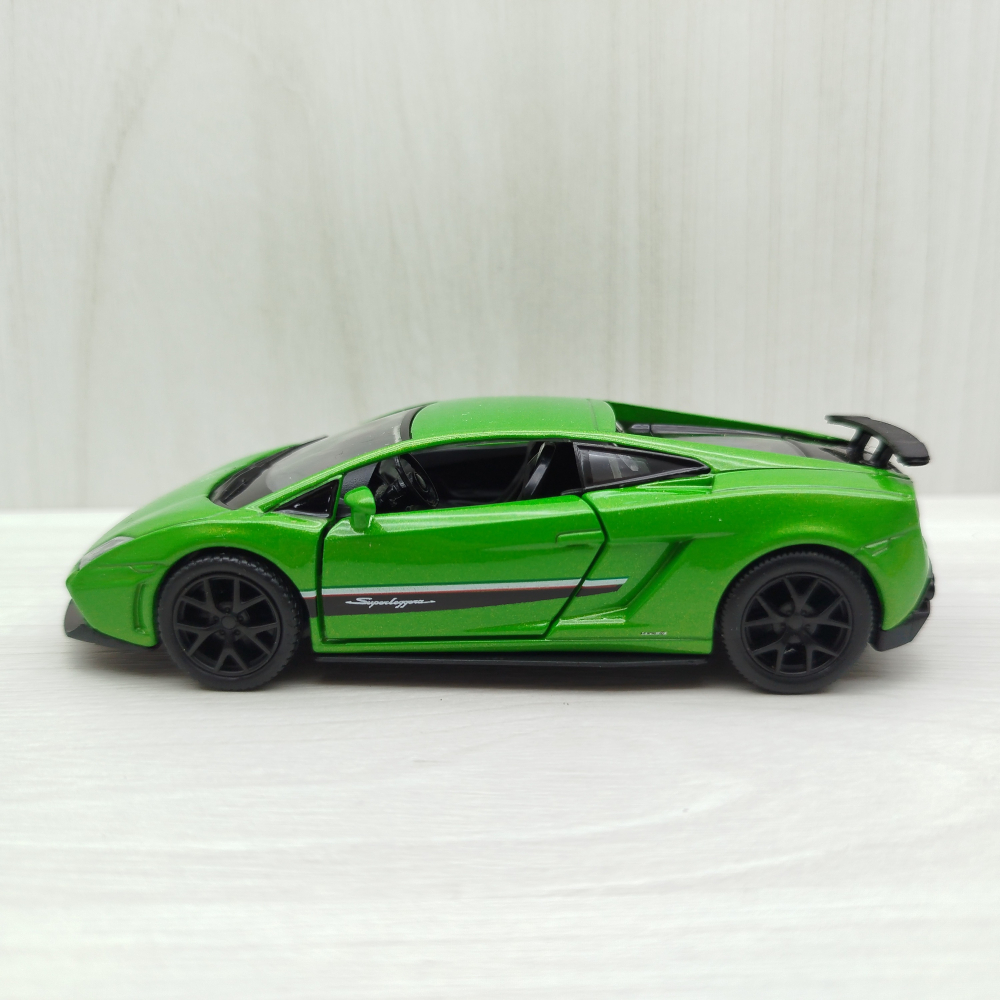 全新盒裝現貨~1:36~藍寶堅尼   Gallardo 蓋拉多 LP570-4 綠色 合金 迴力車-細節圖2