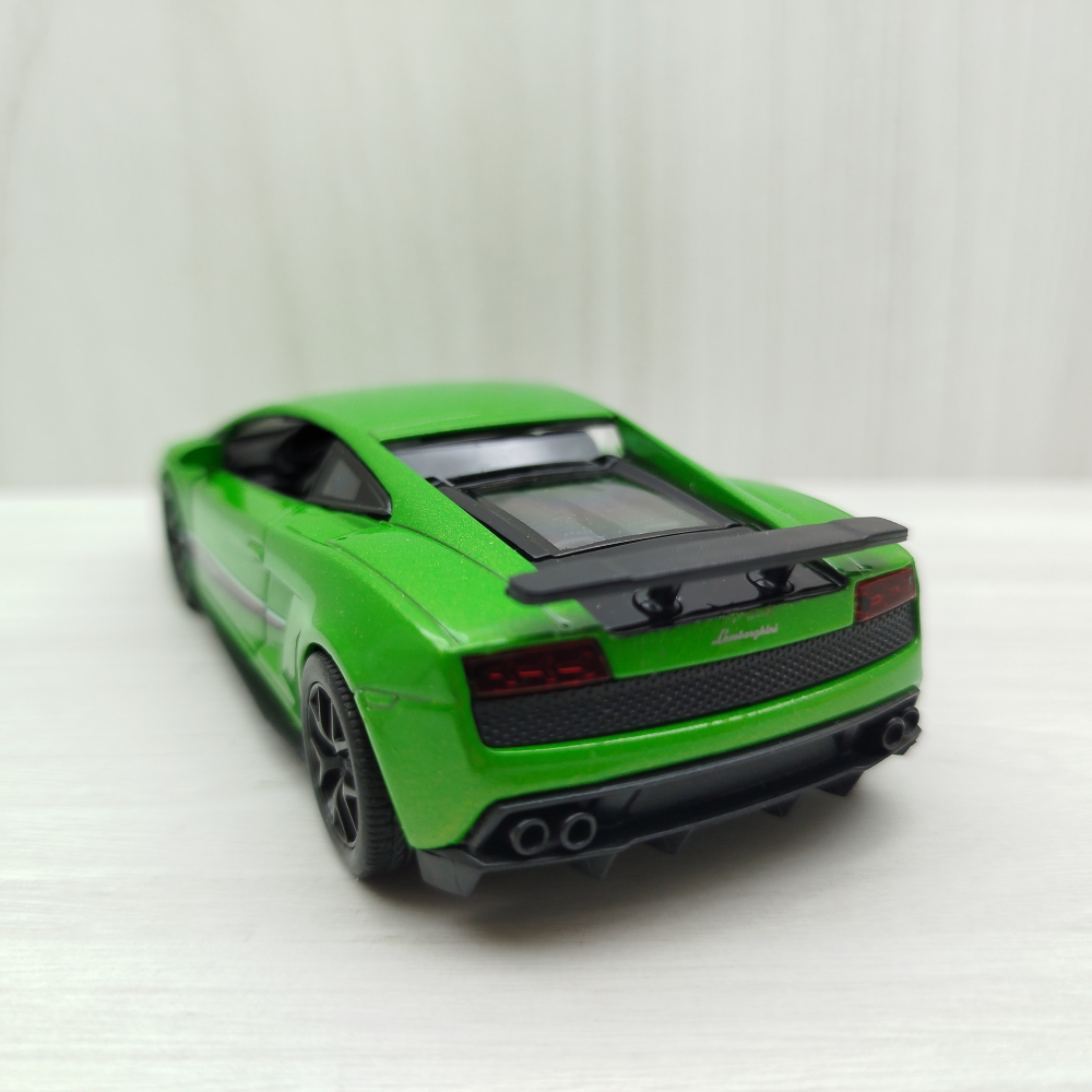 全新盒裝現貨~1:36~藍寶堅尼   Gallardo 蓋拉多 LP570-4 綠色 合金 迴力車-細節圖4
