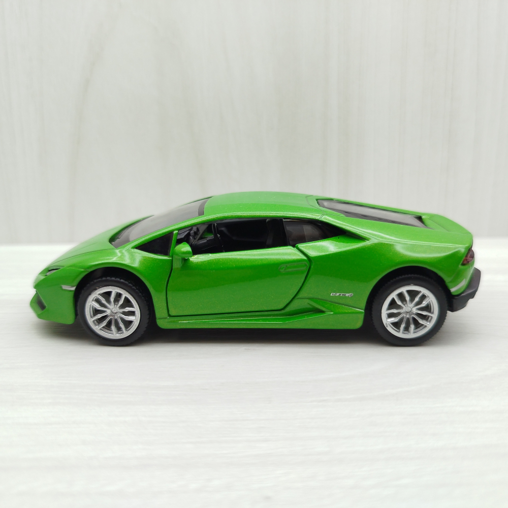 全新盒裝現貨~1:36~藍寶堅尼  Huracan Coupe 颶風 LP610-4 綠色 合金 迴力車-細節圖2