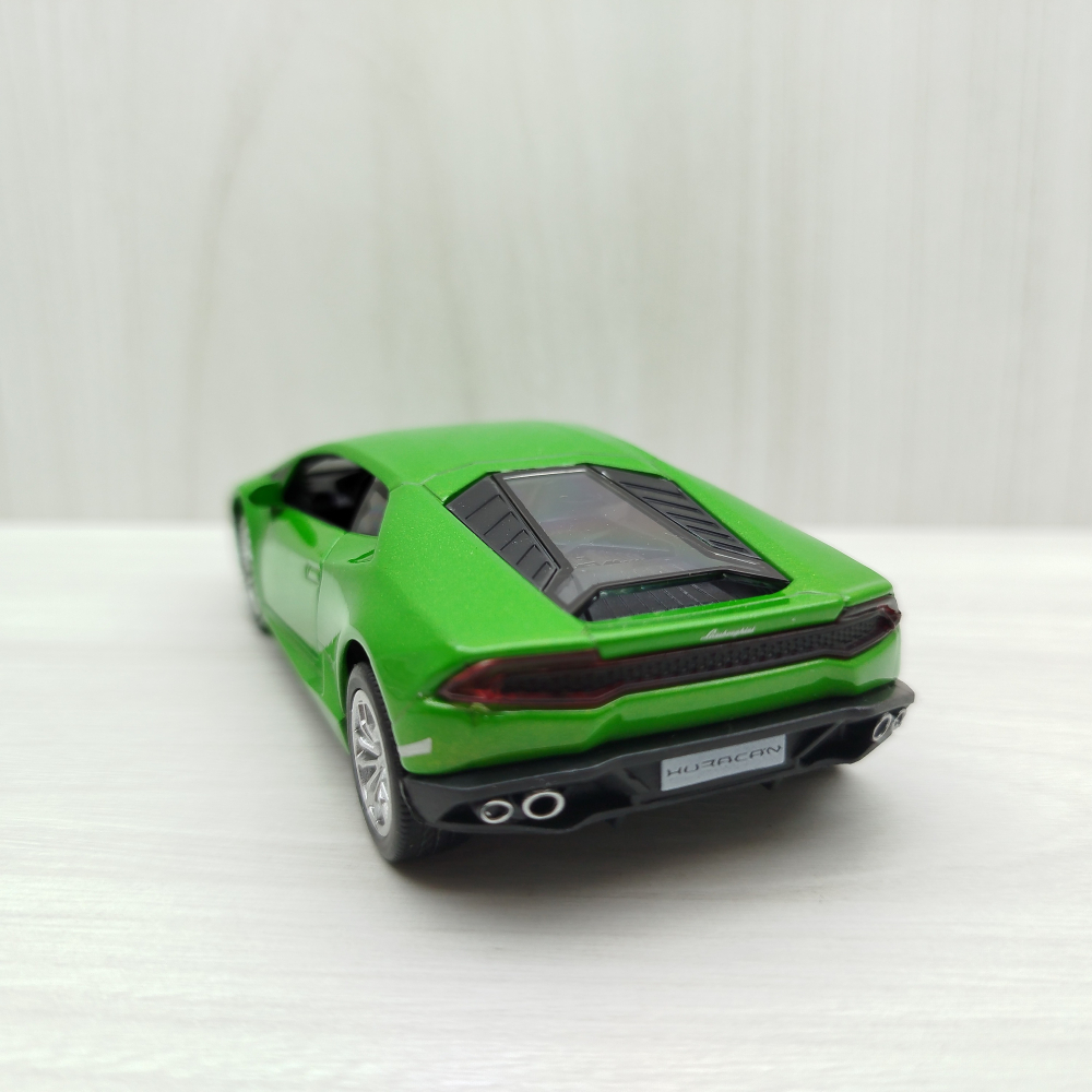 全新盒裝現貨~1:36~藍寶堅尼  Huracan Coupe 颶風 LP610-4 綠色 合金 迴力車-細節圖4