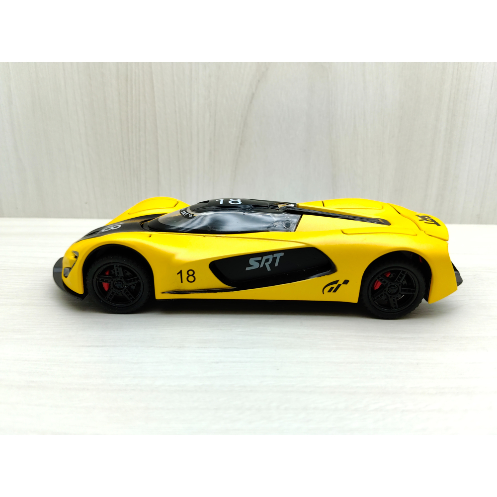 全新盒裝現貨~1:32~道奇Dodge SRT戰斧極速超跑 黃色 合金 模型車 聲光車 玩具 收藏-細節圖2