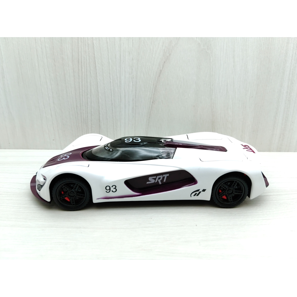 全新盒裝現貨~1:32~道奇Dodge SRT戰斧極速超跑 白色 合金 模型車 聲光車 玩具 收藏-細節圖2
