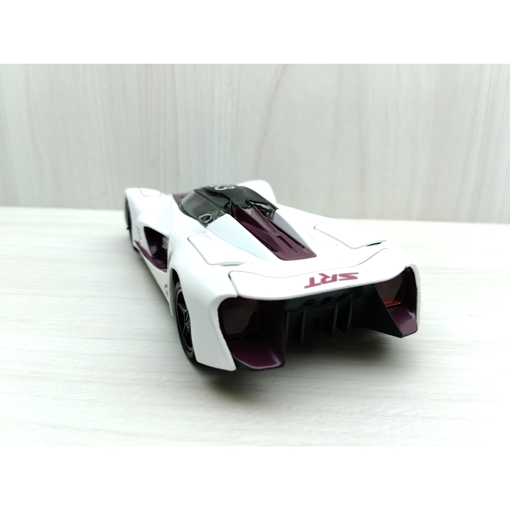 全新盒裝現貨~1:32~道奇Dodge SRT戰斧極速超跑 白色 合金 模型車 聲光車 玩具 收藏-細節圖4