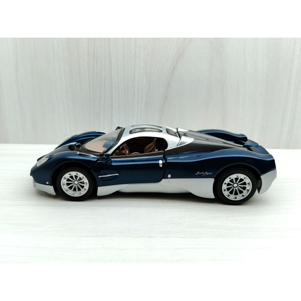 全新盒裝現貨~1:32~帕加尼烏托邦Utopia 深藍色 合金 模型車 聲光車 玩具 收藏-細節圖2