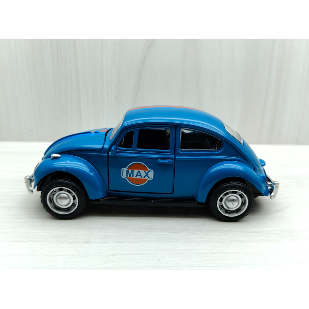 全新盒裝現貨~1:32~福斯 1967復古金龜車 藍色 合金 模型車 聲光車 玩具 兒童 禮物 收藏 交通-細節圖2