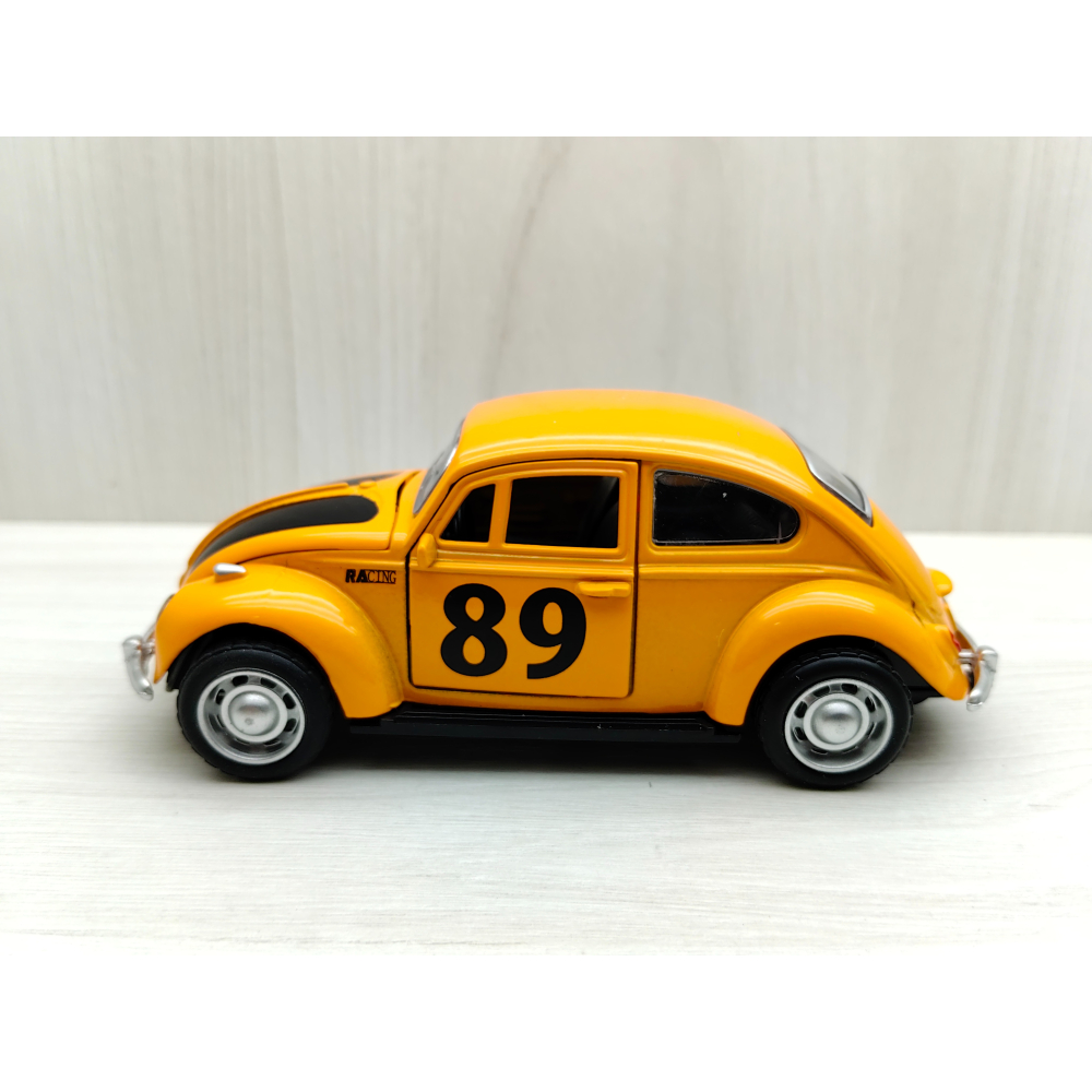 全新盒裝現貨~1:32~福斯 1967復古金龜車 橙色 合金 模型車 聲光車 玩具 兒童 禮物 收藏 交通-細節圖2