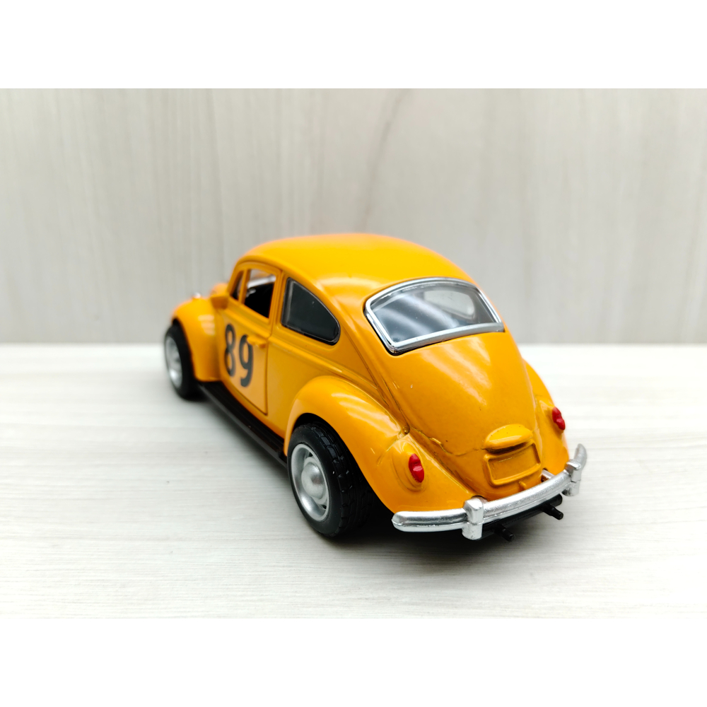 全新盒裝現貨~1:32~福斯 1967復古金龜車 橙色 合金 模型車 聲光車 玩具 兒童 禮物 收藏 交通-細節圖4