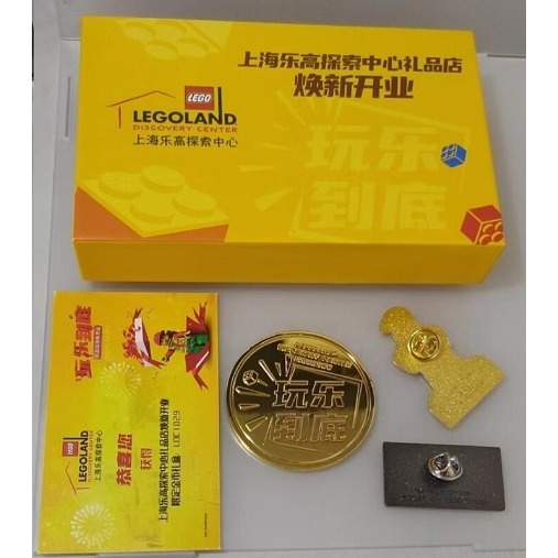 樂高小店鋪。LEGO樂高2021上海樂高樂園開業限定金幣-細節圖2