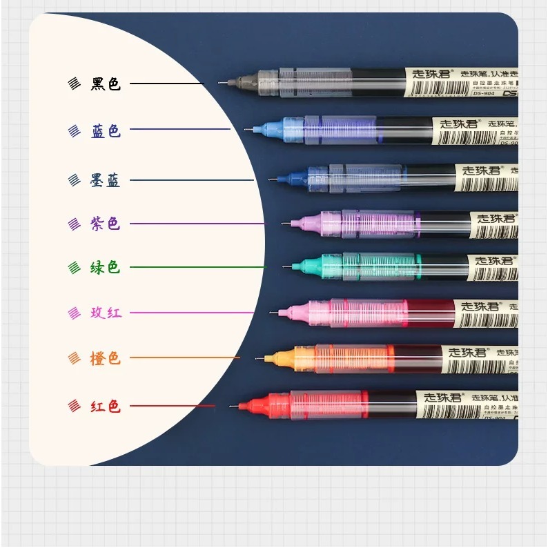 樂高小店鋪 點石 直液式 中性筆 走珠君 拔帽 0.5mm 速乾 DS904-細節圖3