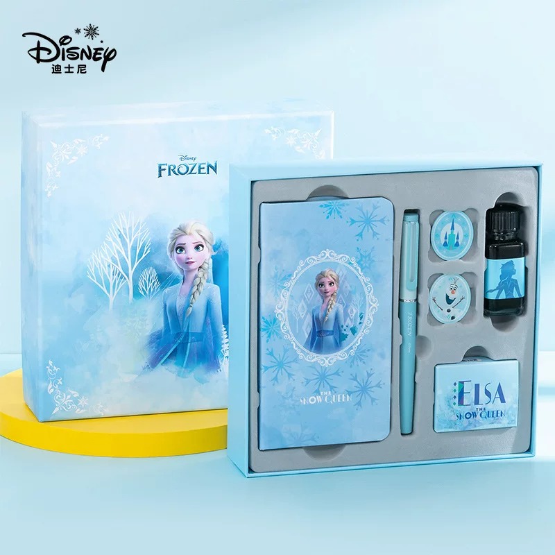 樂高小店鋪 聯衆 LME 鋼筆 迪士尼 正版 冰雪奇緣 ELSA 0.5mm F筆尖 旋轉吸墨器 可換墨囊-細節圖3