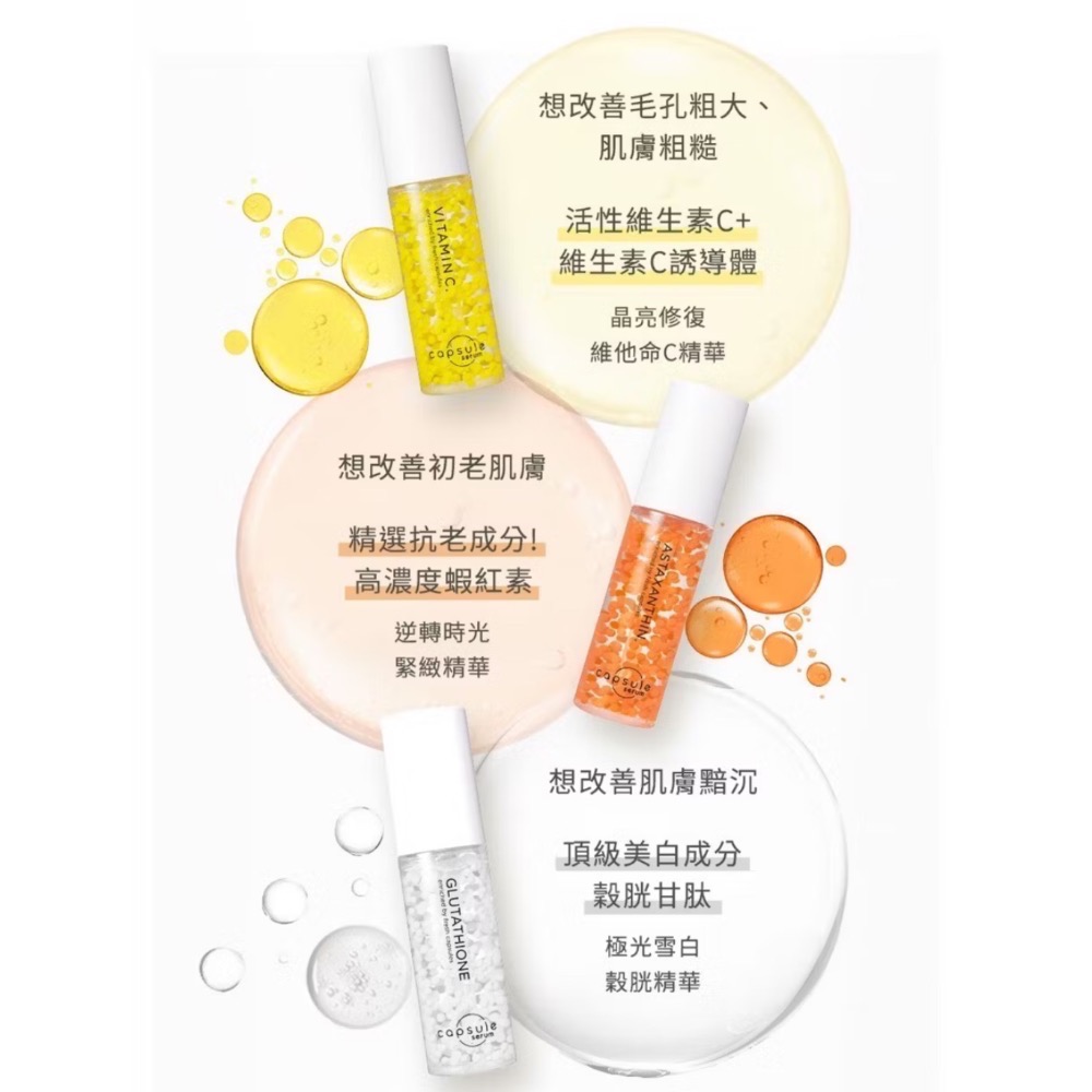 【現貨】Capsule serum VC 日本 美白精華液 面膜 維他命C 抗老 防暗沉 升級版 30ml-細節圖3