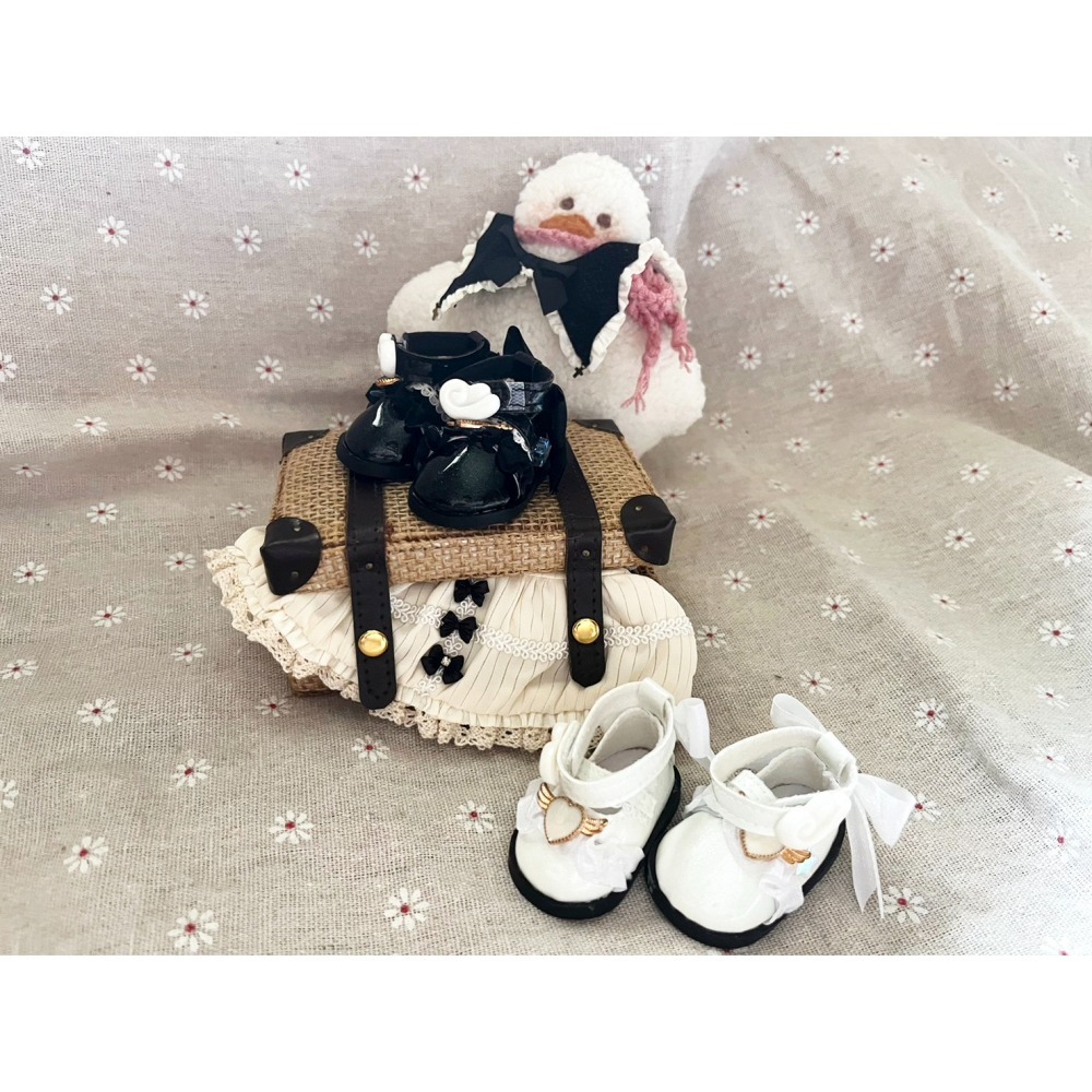 【現貨】20cm天使小皮鞋（可用於20cm棉花娃/BJD）無屬性 娃衣 棉花娃 娃娃 棉花娃娃 棉花娃衣-細節圖5