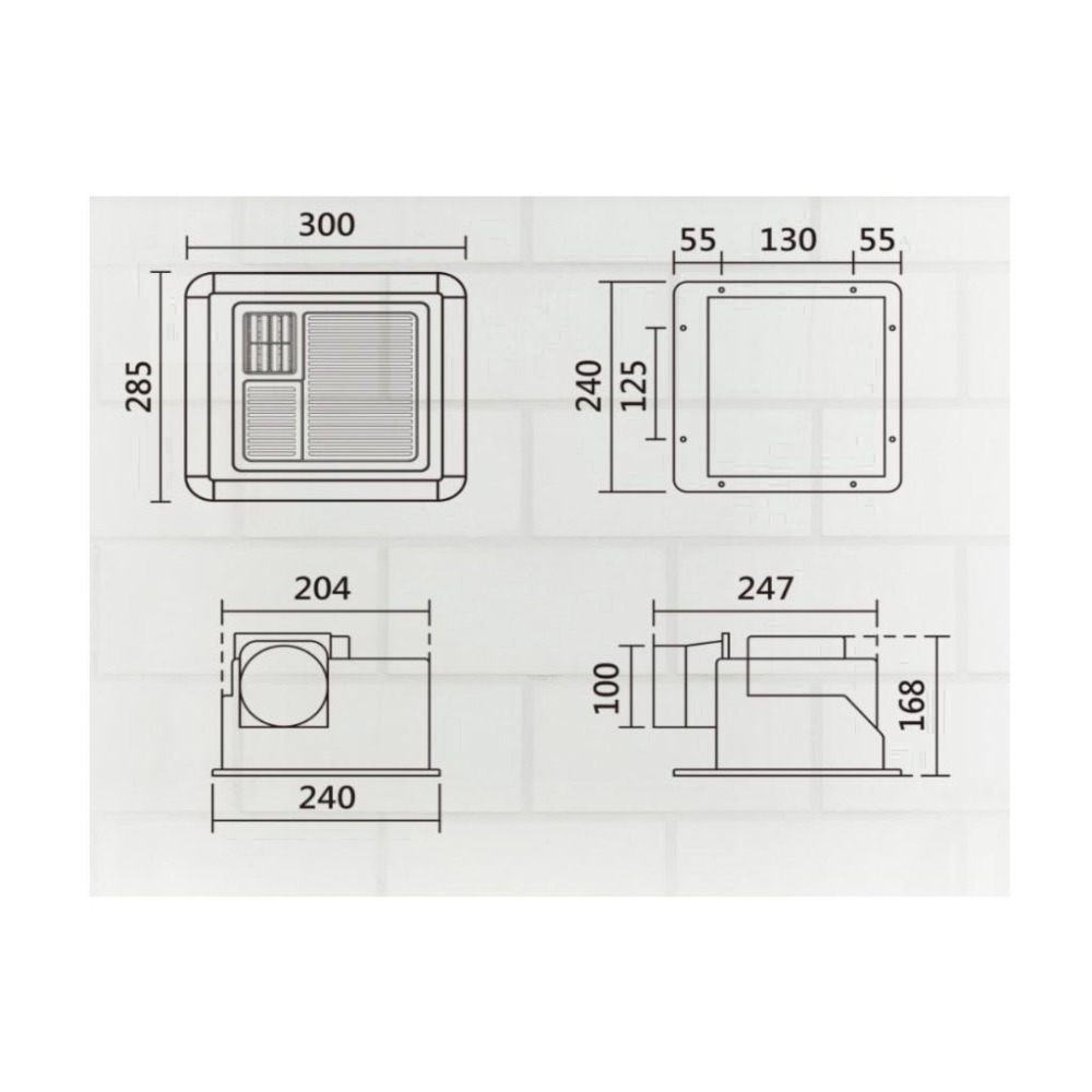 附發票 中一 三晰 JY-F2121 DC 中一 暖風機 排氣扇 換氣 110V220V適用 附遙控器寒流 乾燥機-細節圖3