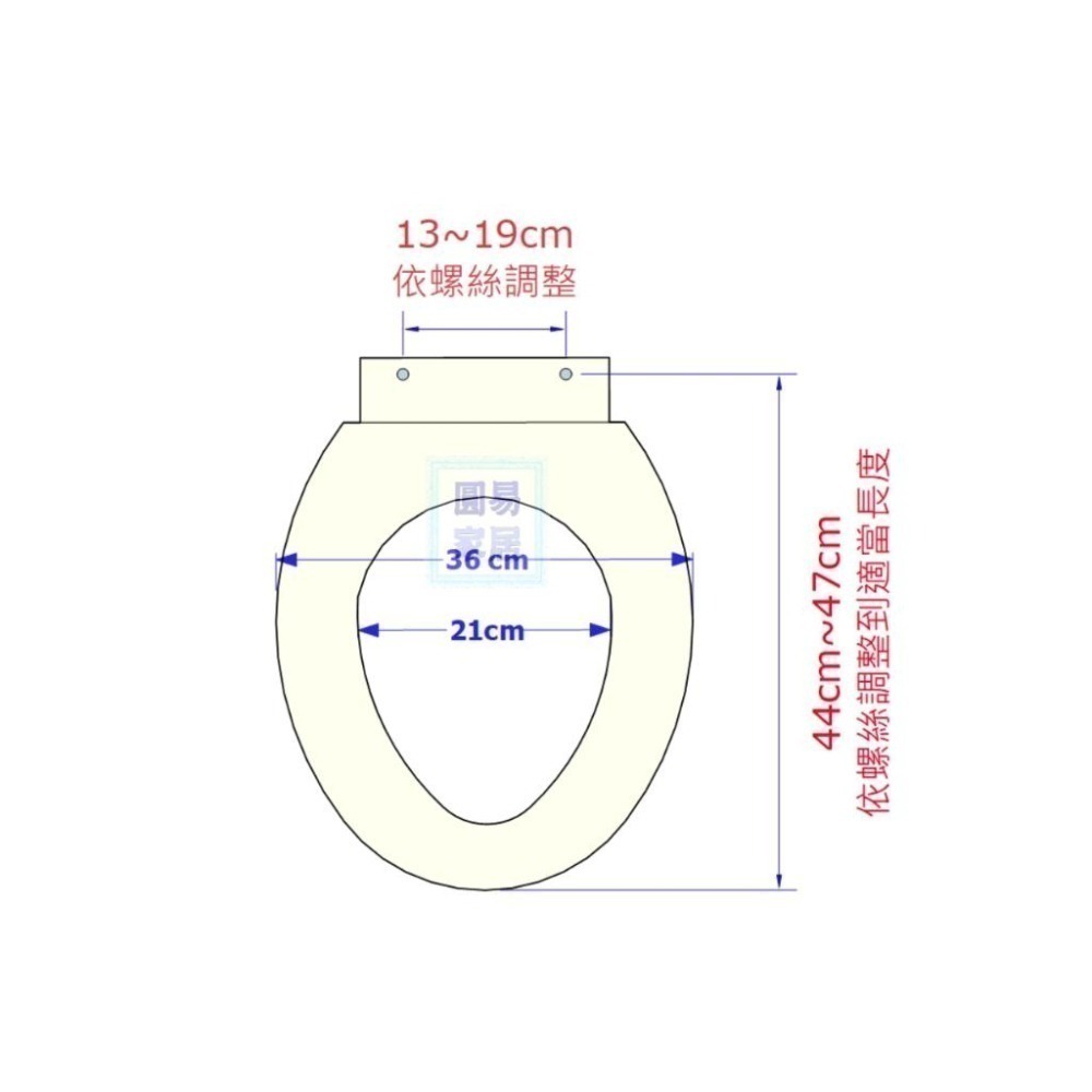 圓易家居 台灣製造 加長 馬桶蓋 和成 CS130 CS140 TOTO  凱撒 二件式馬桶 噴射式 省水馬桶-細節圖6