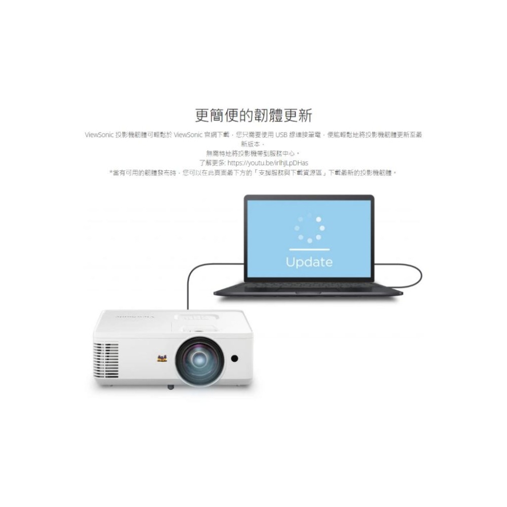 ViewSonic 優派 PS502W WXGA 300吋 短焦商用投影機 4000 ANSI 流明 光華商場-細節圖7
