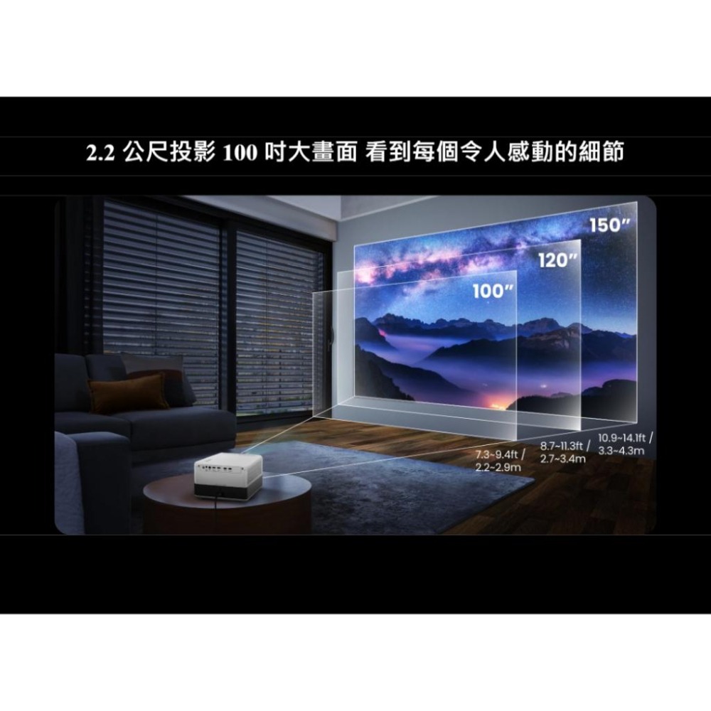 BENQ 明碁 GP500 投影機 智慧高亮三坪機 4K HDR LED 360度環繞音響 1500 ANSI 光華商場-細節圖8