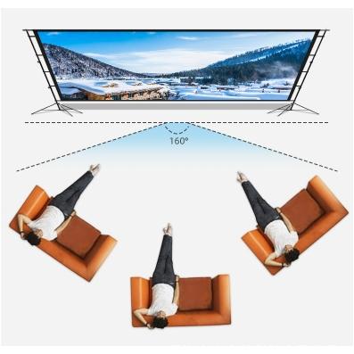 戶外攜帶型布幕 16:9 100吋 84吋 露營 攜帶式 附收納袋 投影機 攜帶型支架布幕 投影布幕 光華商場-細節圖5