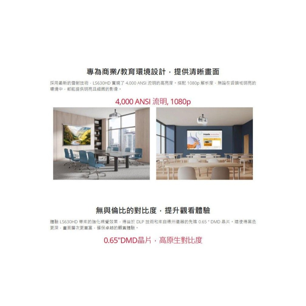 Viewsonic 優派 LS630HD－4000 ANSI 1080p 雷射商用投影機 雷射投影機 商用投影機 光華-細節圖7